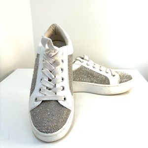 ✨🪩 STEVE MADDEN Rhinestone Blinged out Sparkly Sneakers!!!